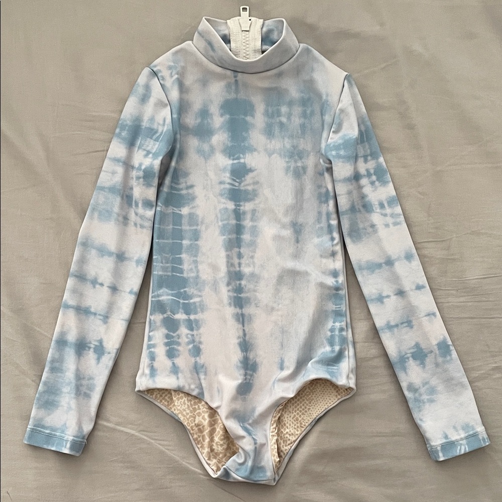 Acacia Swimwear Honey Kids Ehukai Blue and White One Piece